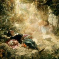 Un rayon soleil (detail; 1848), Célestin Nantheuil. Musée de Beaux-Arts de Valenciennes.