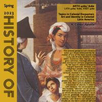 poster for class, all text in body of article, image of man, woman, and child in colonial dress