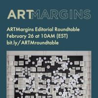 Poster announcing ArtMargins editorial roundtable