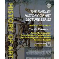 Event poster, artwork background Friar and Africans, all text in the body of article