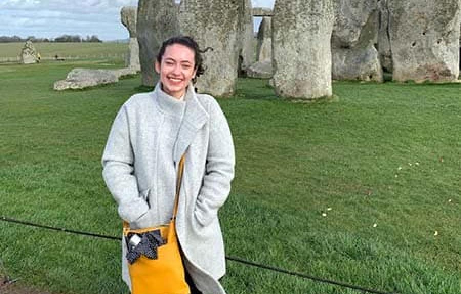 Ellie at Stonehenge 