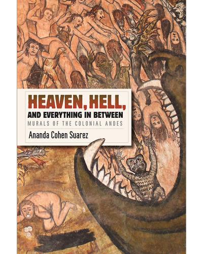 Heaven, Hell, and Book cover, artwork of large beast and many human figures
