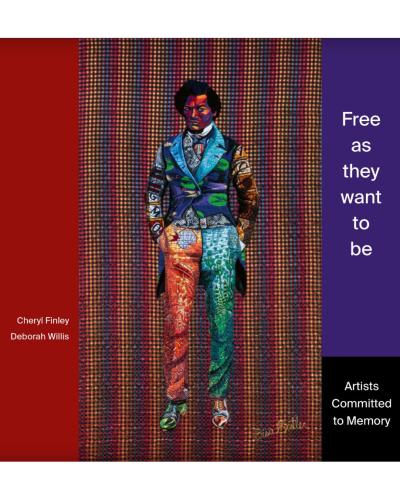 Free as they want to be, book cover with black man in colorful suit