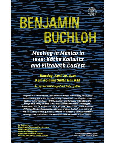 Benjamin Buchloh Talk Poster 