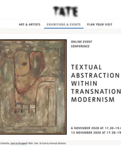 Tate website screenshot, text in body